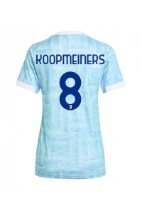 Juventus Teun Koopmeiners #8 Jalkapallovaatteet Naisten Vieraspaita 2025-26 Lyhythihainen